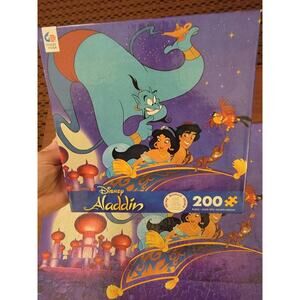 Ceaco Disney Friends Aladdin Jasmine Jigsaw Puzzle 200 Piece With Poster
